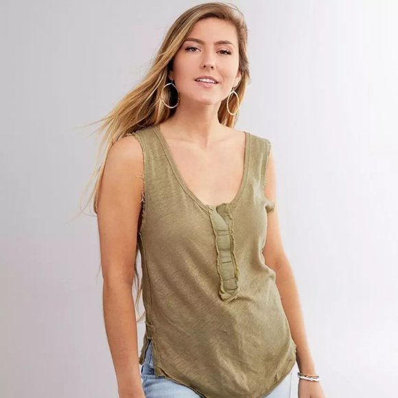 NWT Free People Vacay Tank in Cyprus Green - Picture 1 of 13